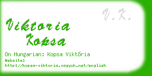 viktoria kopsa business card